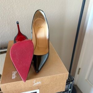 Christian Louboutin Black Heels with Signature Red Sole